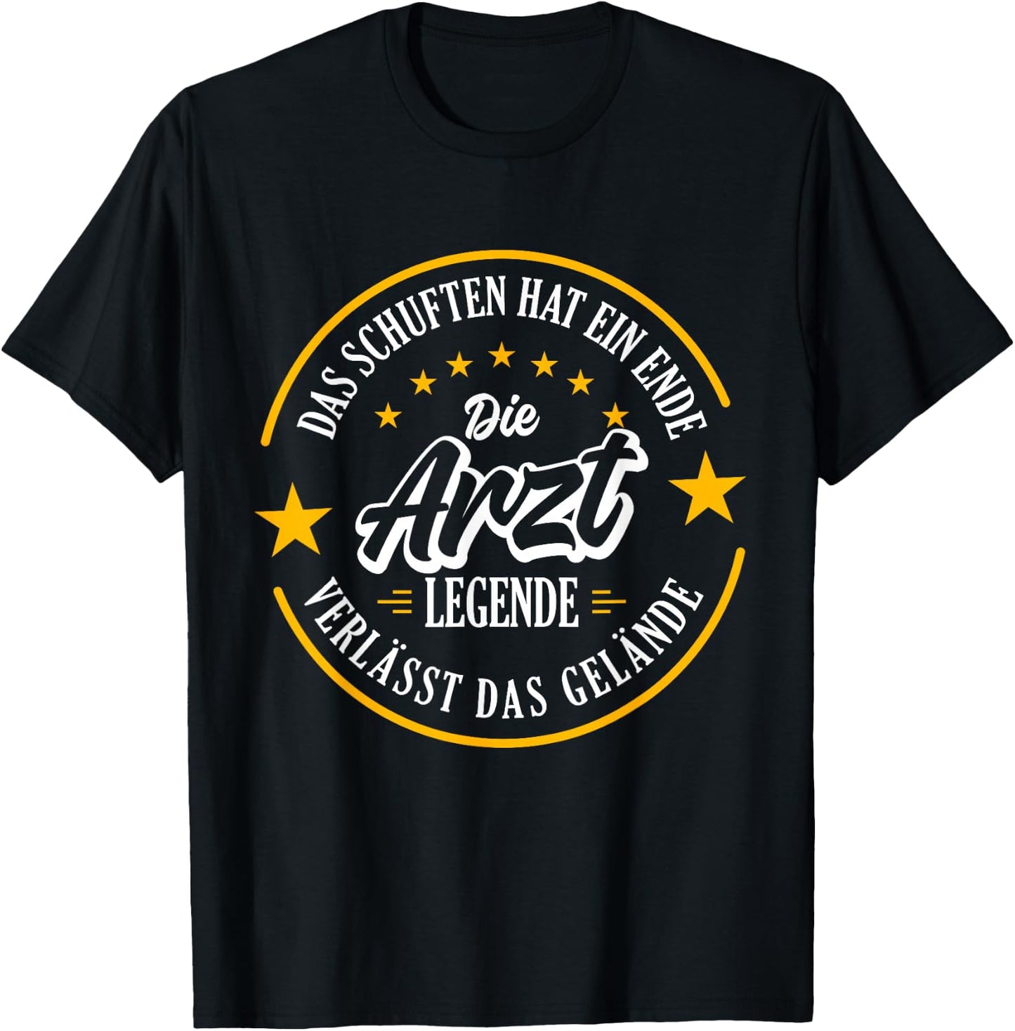 ARZT Rente 2024 eine echte Legende verlässt das Gelände T-Shirt - T-Shirt | Black