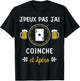 Je peux pas j'ai coinche , Black, S T-Shirt - T-Shirt | Black