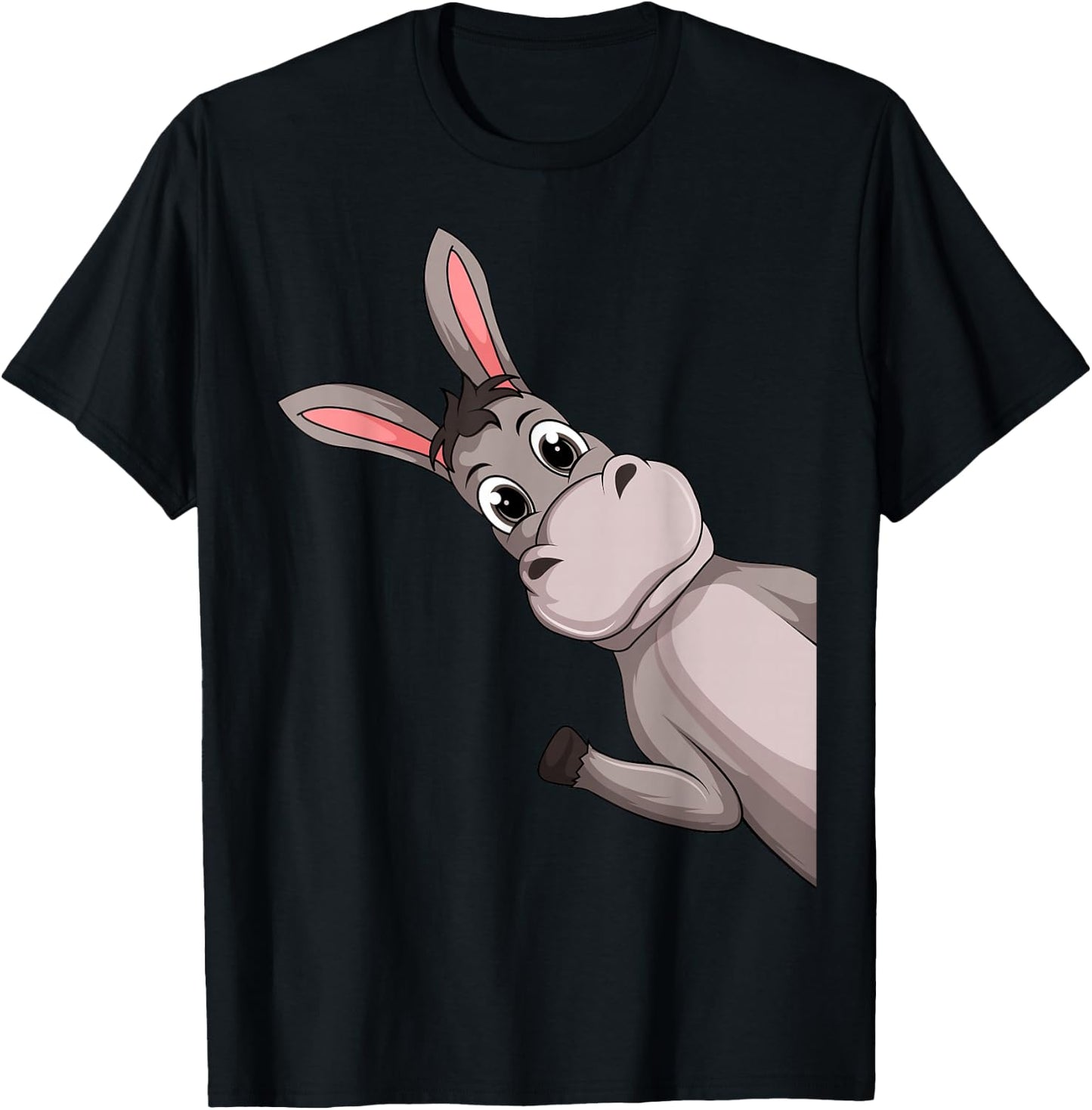Esel Kinder Jungen Mädchen T-Shirt - T-Shirt | Black
