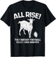 All Rise Fantasy Football Goat Arrived Funny Gridiron Gift T-Shirt - T-Shirt | Black