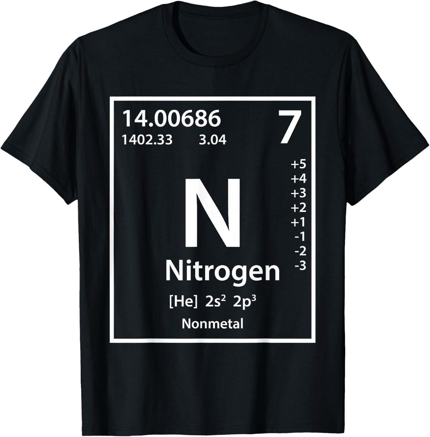 Nitrogen Element (white) T-Shirt - T-Shirt | Black