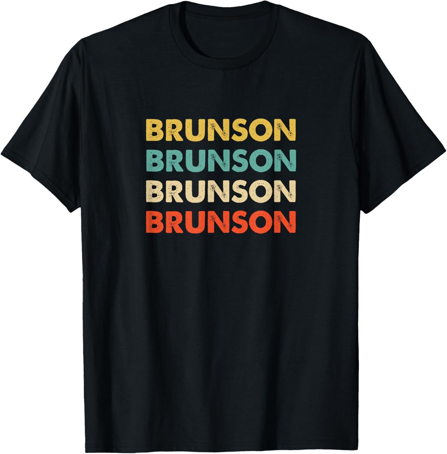 Brunson Name T-Shirt - T-Shirt | Black