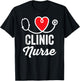Clinic Nurse Medical Nursing RN Staff Nurse's Day T-Shirt - T-Shirt | Black