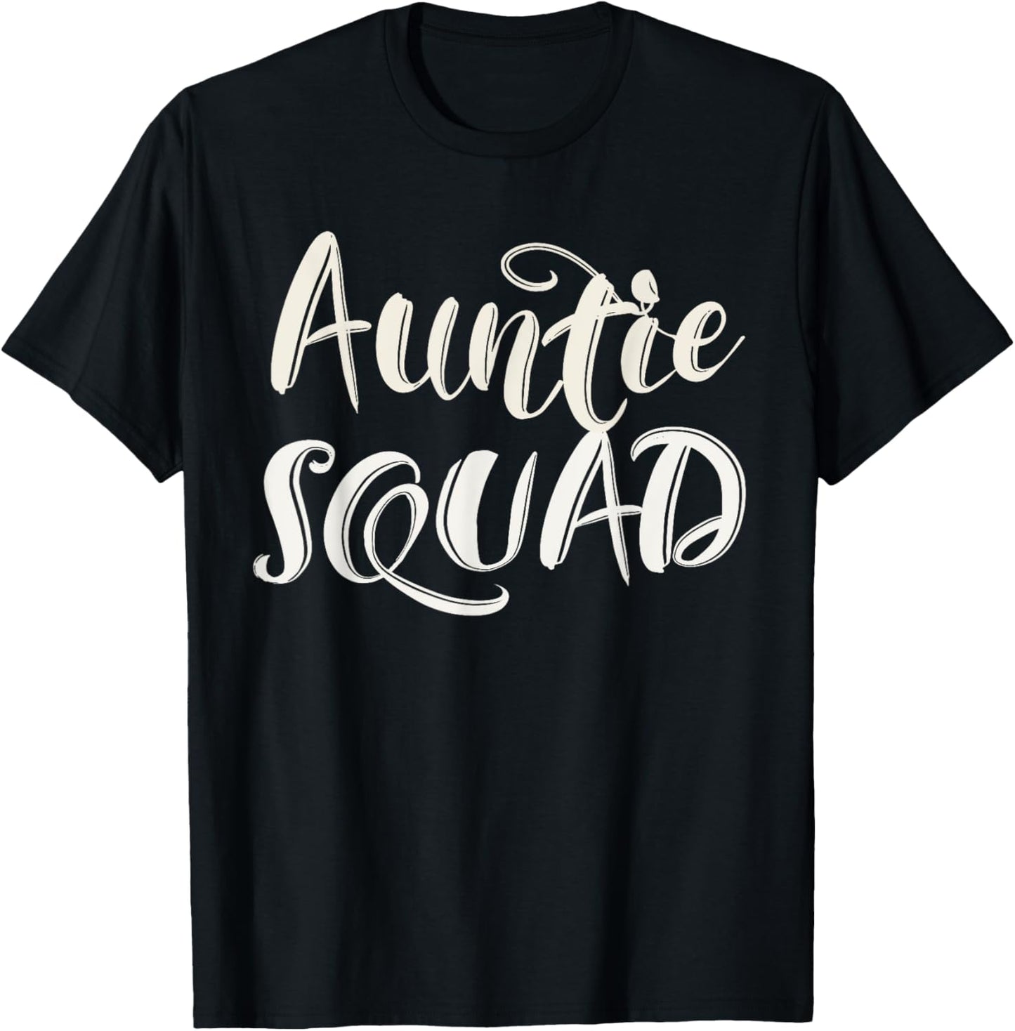 Aunt Auntie Squad Team T-Shirt - T-Shirt | Black