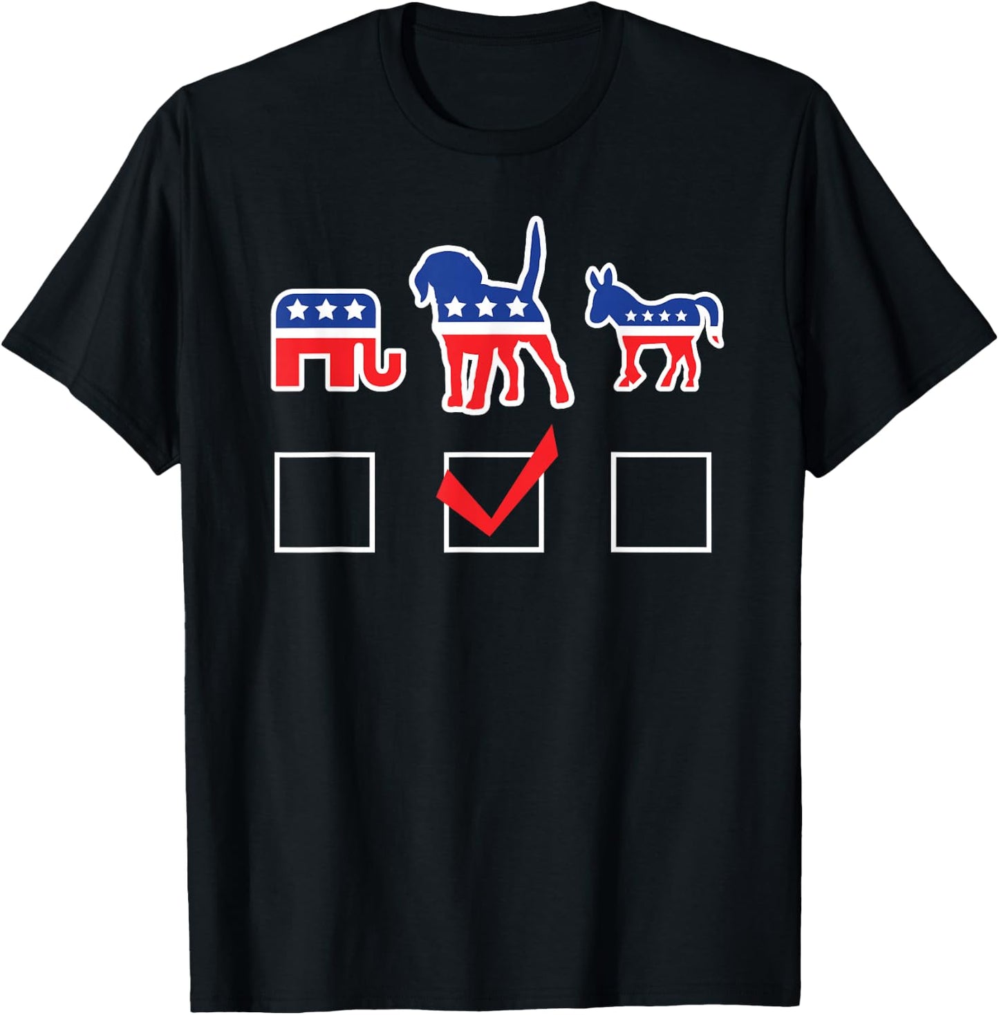 I'm voting puppy party funny dog person political T-Shirt - T-Shirt | Black