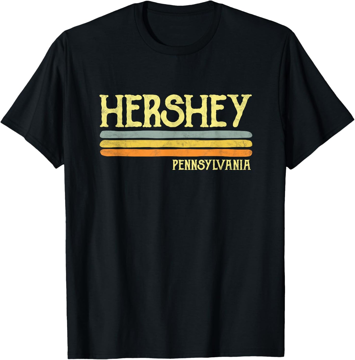 Vintage Hershey Pennsylvania PA Souvenir Gift T-Shirt - T-Shirt | Black