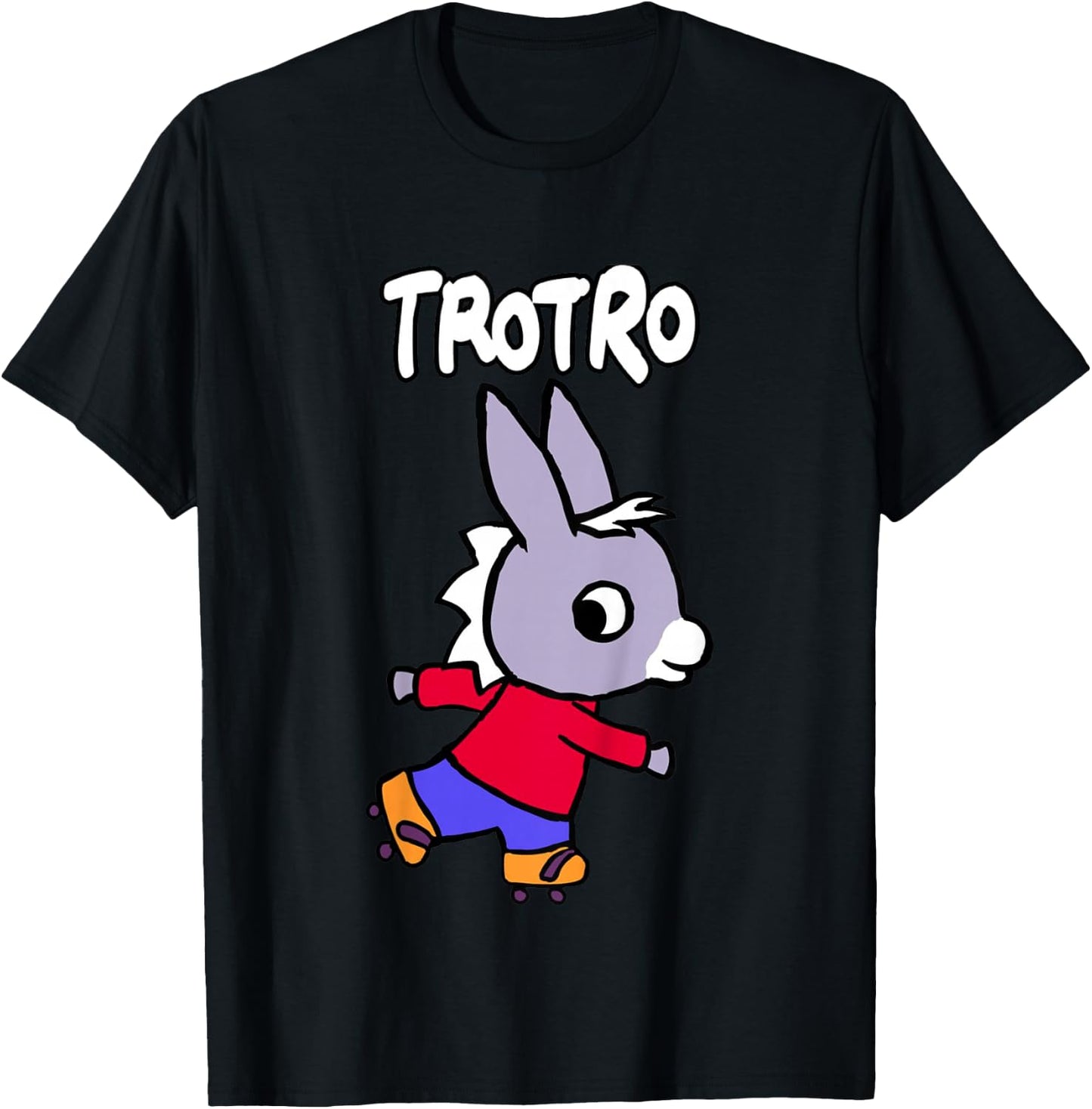 Trotro: Cute Little Donkey Learning Adventure T-Shirt - T-Shirt | Black