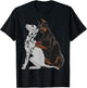 Cute Fashionable Doberman Tattooing Dalmatian Shirt Dog Gift T-Shirt - T-Shirt | Black
