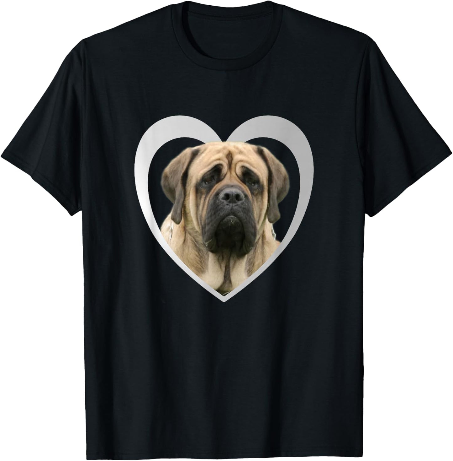 English Mastiff - Dog Heart Lover - English Mastiff T-Shirt - T-Shirt | Black