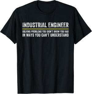 Funny Industrial Engineer Engineering Plant Manager T-Shirt - T-Shirt | Black
