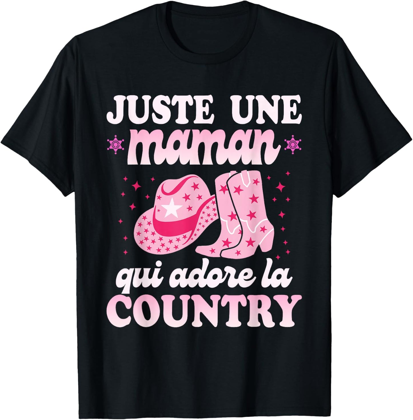 Western Woman Mom Dance Country , Black, S T-Shirt - T-Shirt | Black