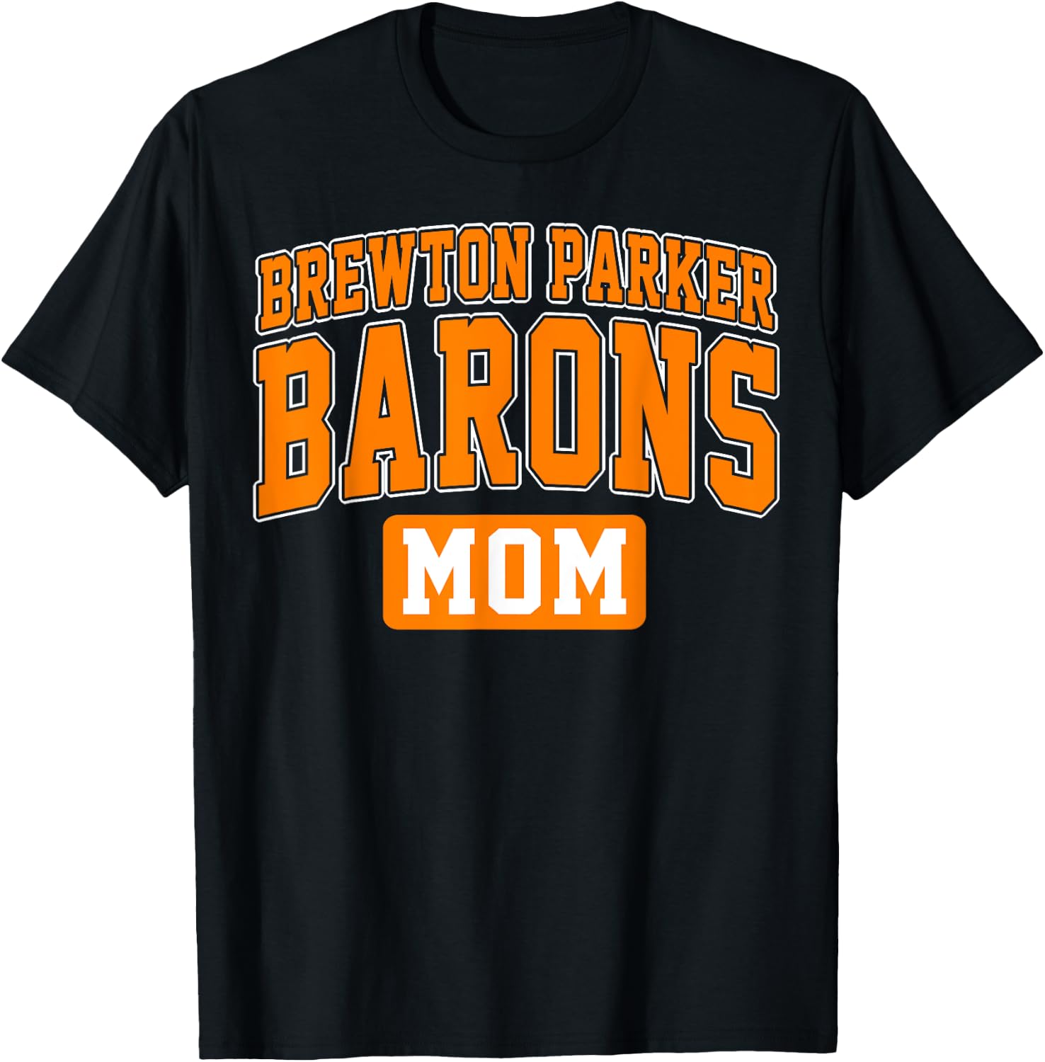 Brewton-Parker College Barons Mom Arch Vintage Design Women T-Shirt - T-Shirt | Black