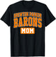 Brewton-Parker College Barons Mom Arch Vintage Design Women T-Shirt - T-Shirt | Black