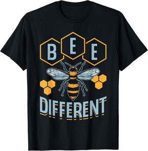 Bee Different Honeybee Beekeeping Hobby Beekeeper T-Shirt - T-Shirt | Black
