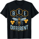 Bee Different Honeybee Beekeeping Hobby Beekeeper T-Shirt - T-Shirt | Black