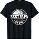 Best Papa By Par Vintage Golf Player Dad Fathers Day Men T-Shirt - T-Shirt | Black