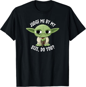 Star Wars Yoda Judge Me By My Size Do You? T-Shirt - T-Shirt | Black