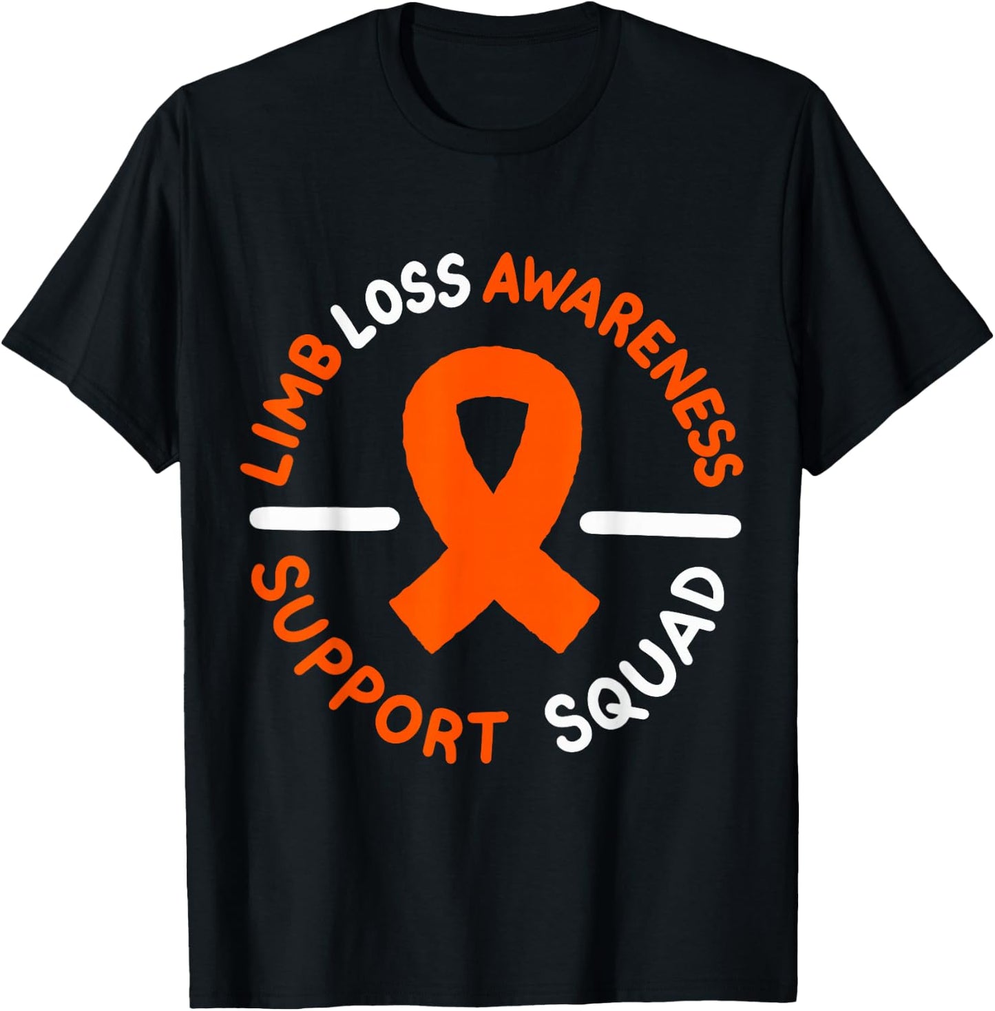 Limb Loss Awareness Support Squad T-Shirt - T-Shirt | Black