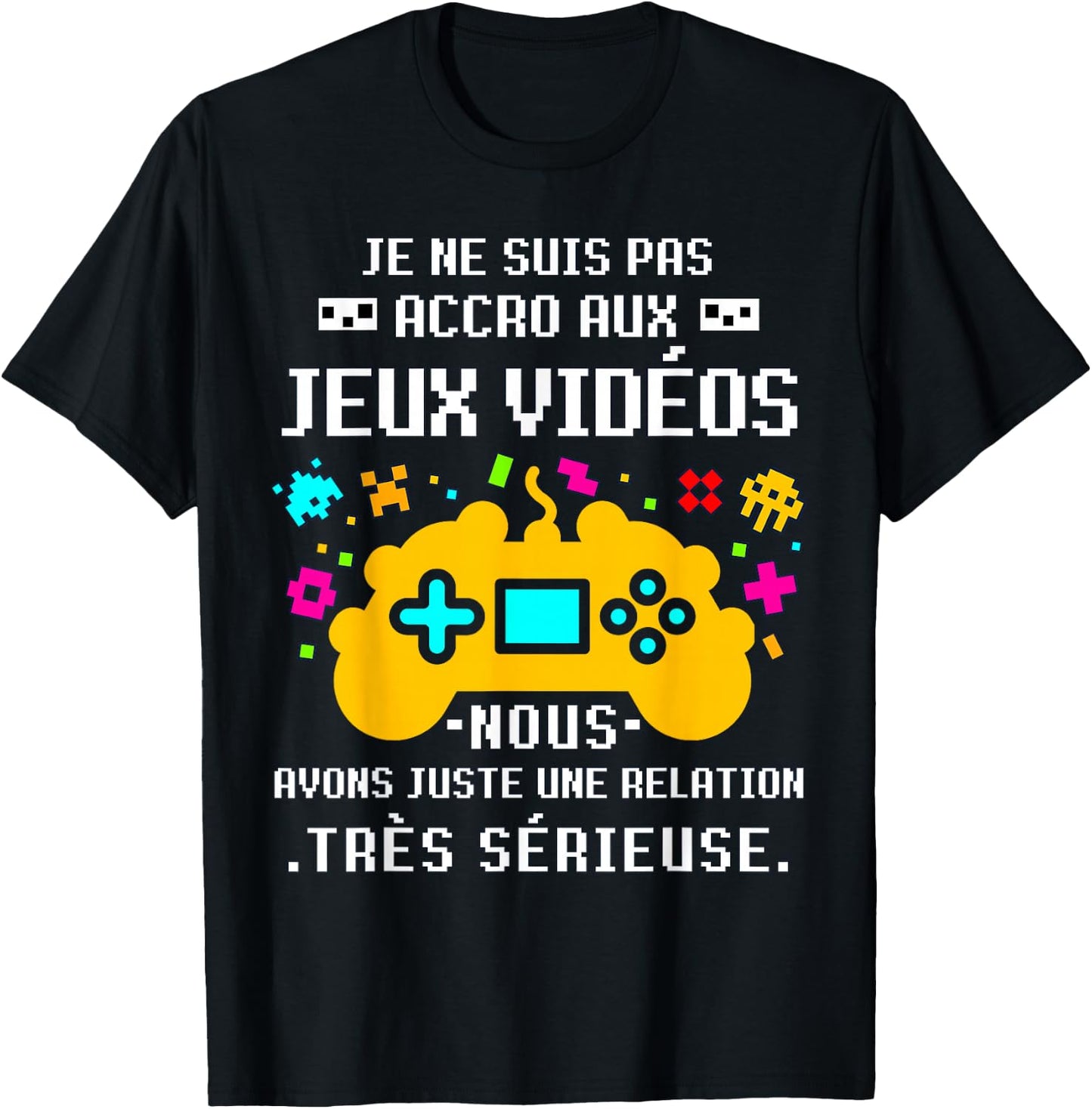 Gift Teen Gamer Christmas Video Games Humor Geek Teen Boy , Black, S T-Shirt - T-Shirt | Black