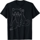 Cat Licking Butt , Funny Cat Butts T-Shirt - T-Shirt | Black