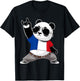 French Flag Men Women Kids France T-Shirt - T-Shirt | Black