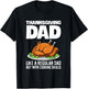 Thanksgiving Evening Design for your Turkey Cooker Dad T-Shirt - T-Shirt | Black