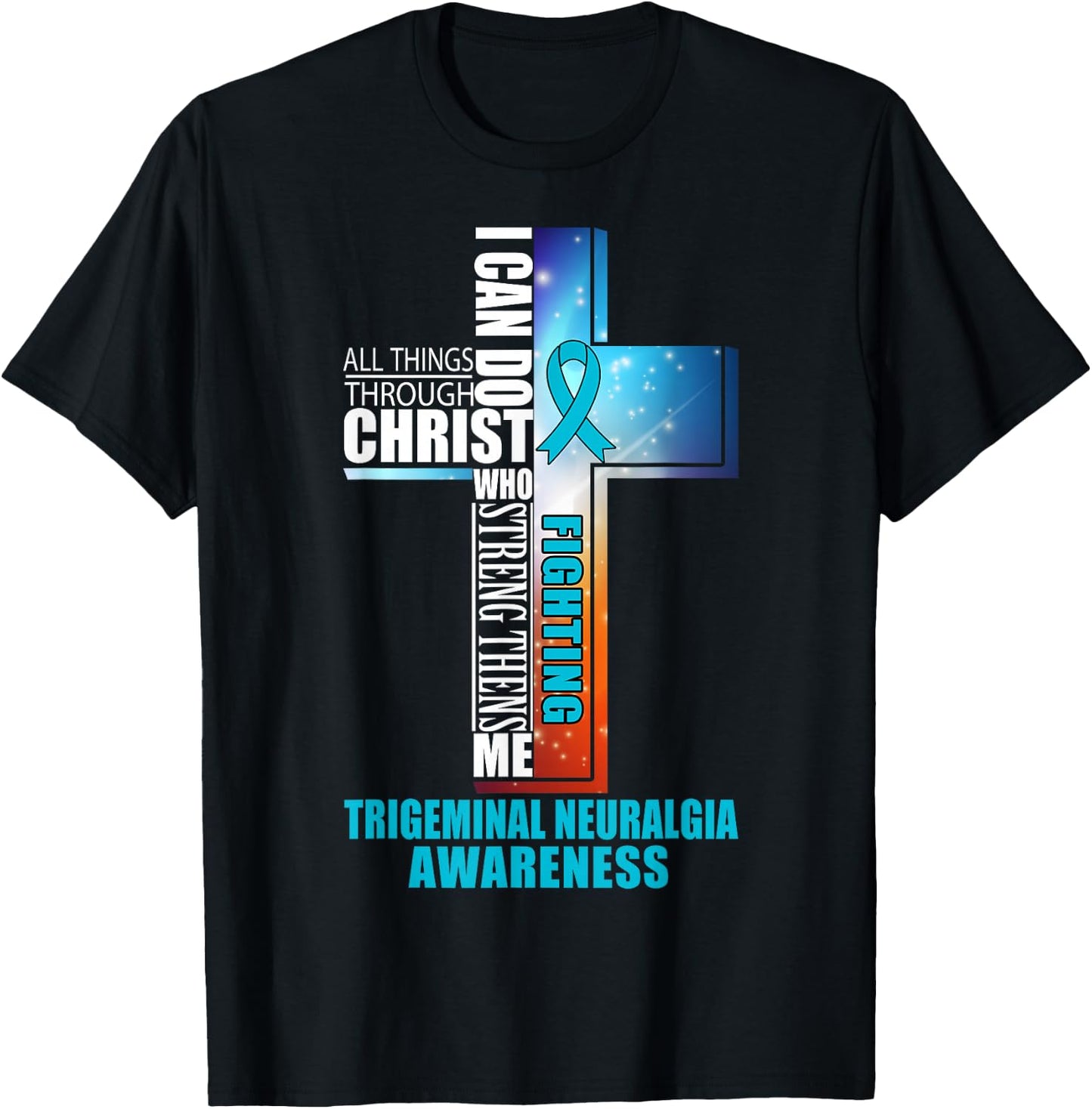 Trigeminal Neuralgia Warrior Awareness Shirt Men T-Shirt - T-Shirt | Black