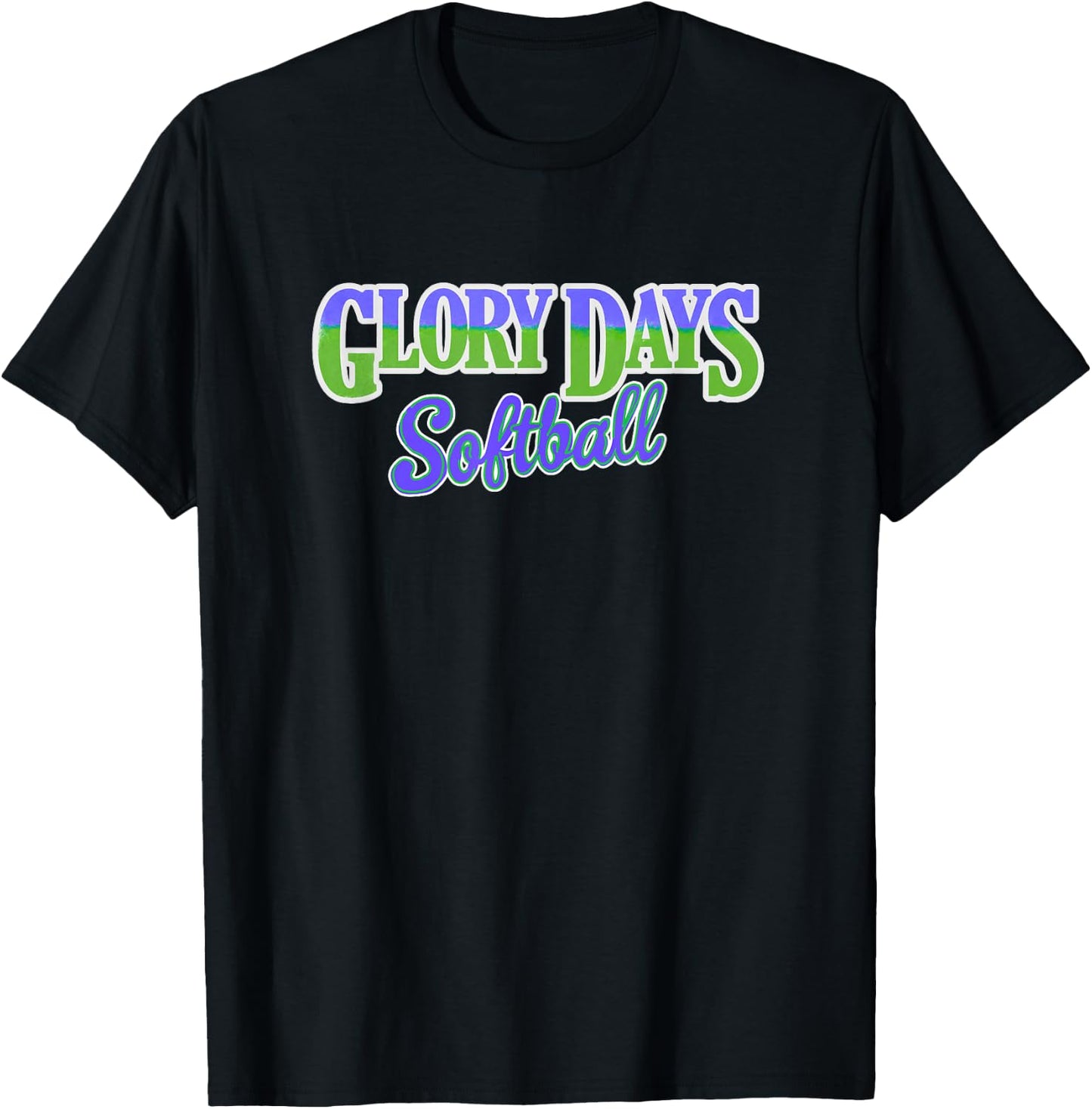 Glory Days Softball T-Shirt - T-Shirt | Black