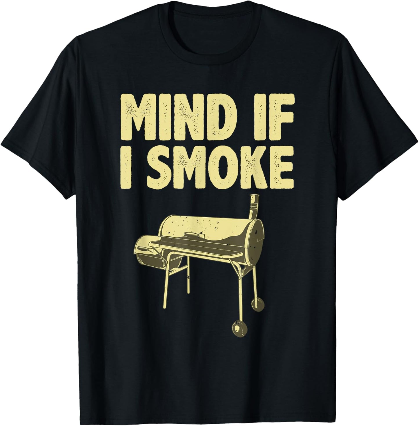 Funny BBQ Art Women Grilling Meat Smoking Barbecue T-Shirt - T-Shirt | Black