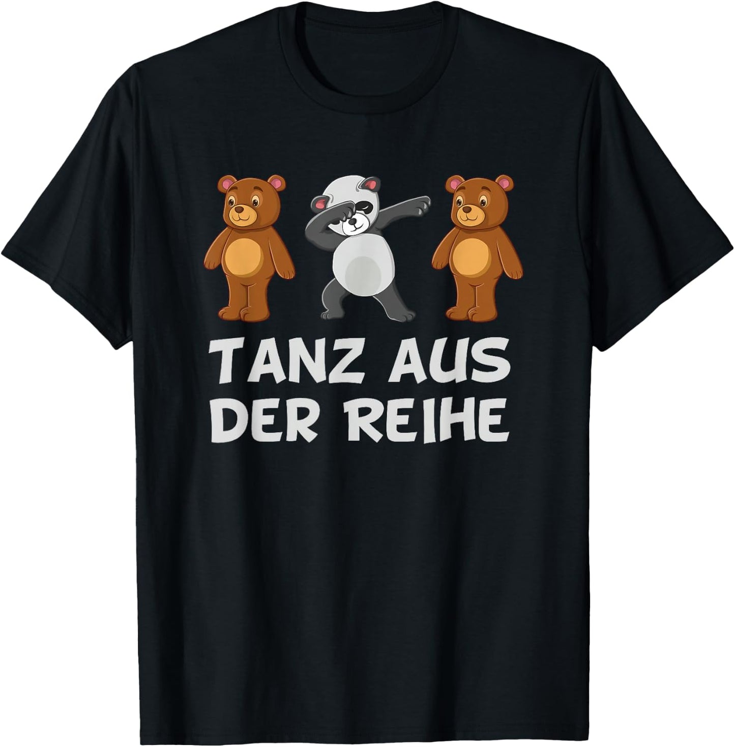 Be Different Mut Panda verrückt Tanzen Tanz aus der Reihe T-Shirt - T-Shirt | Black