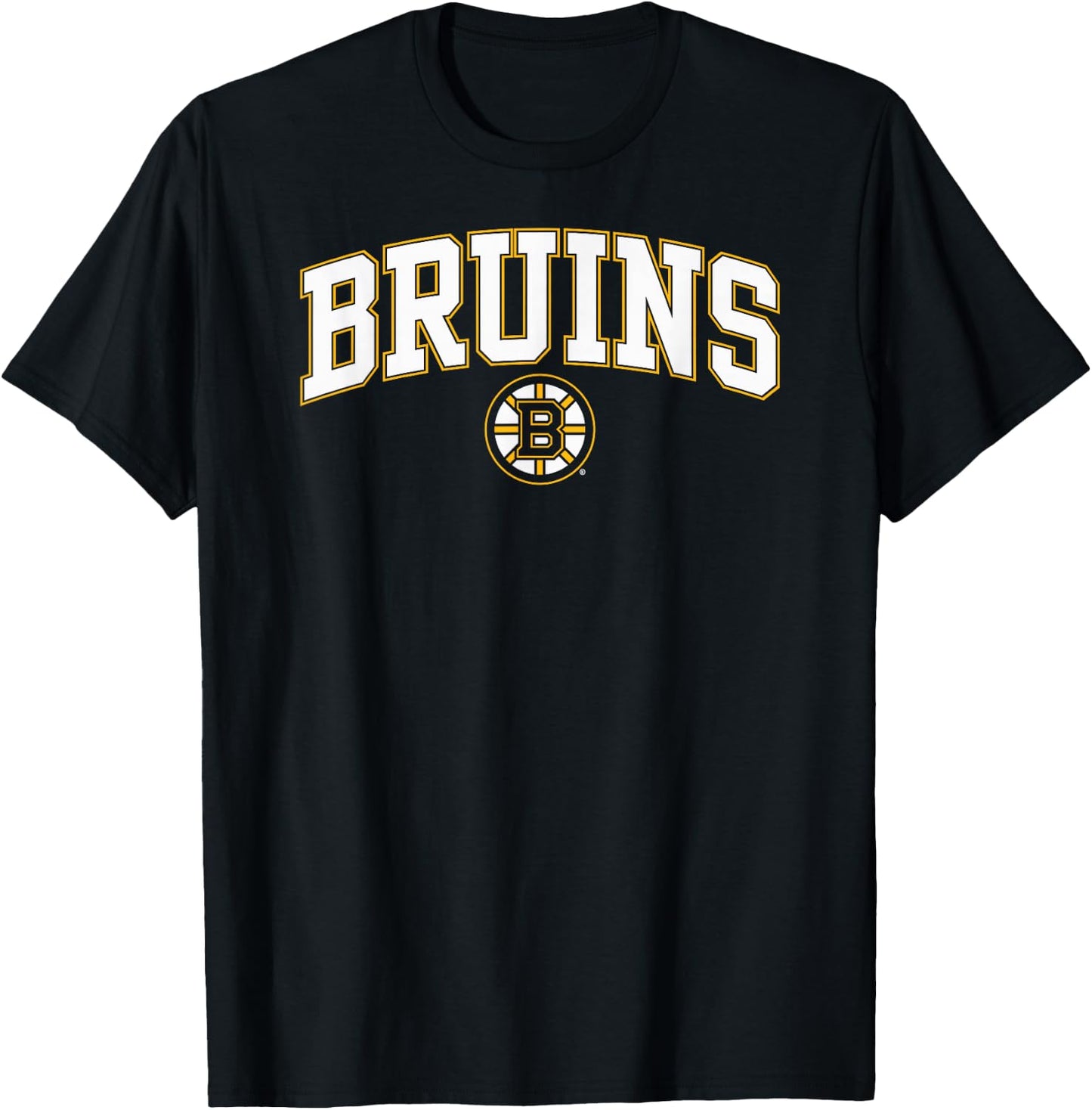 Boston Bruins Arch Over Black Officially Licensed T-Shirt - T-Shirt | Black