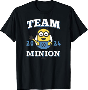 Minions Team Minions 2024 T-Shirt - T-Shirt | Black