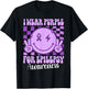 I Wear Purple For Epilepsy Awareness Smile Face Epilepsy T-Shirt - T-Shirt | Black