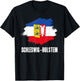 Schleswig-Holstein Flagge Bundesländerflagge Kiel T-Shirt - T-Shirt | Black