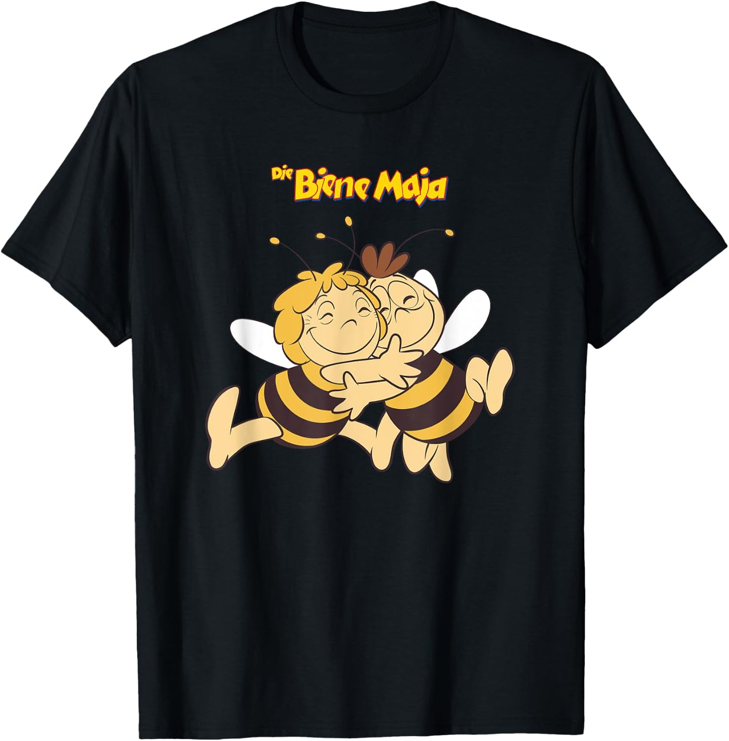 Die Biene Maja Retro Zeichentrick TV Serie Maja und Willi T-Shirt - T-Shirt | Black