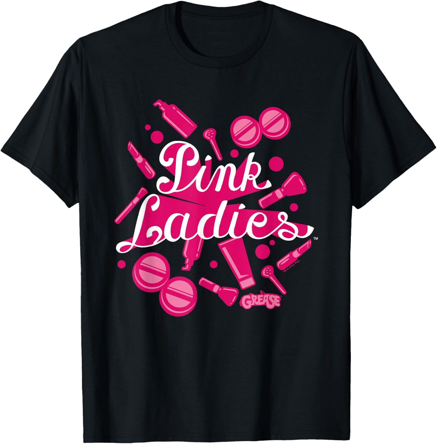 Grease Pink Ladies Accessories, Black, S T-Shirt - T-Shirt | Black