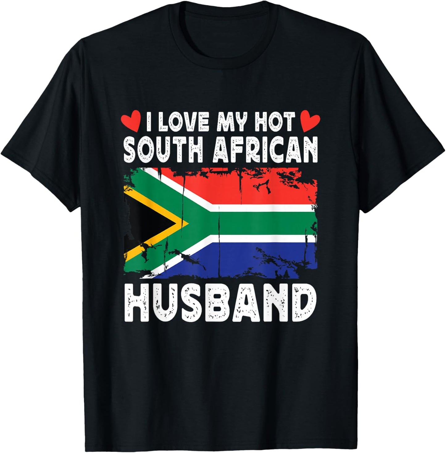 I Love My Hot South African Husband Spouses South Africa T-Shirt - T-Shirt | Black