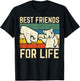 Squirrel Fist Bump Best Friends For Life Retro Men Women Kid T-Shirt - T-Shirt | Black