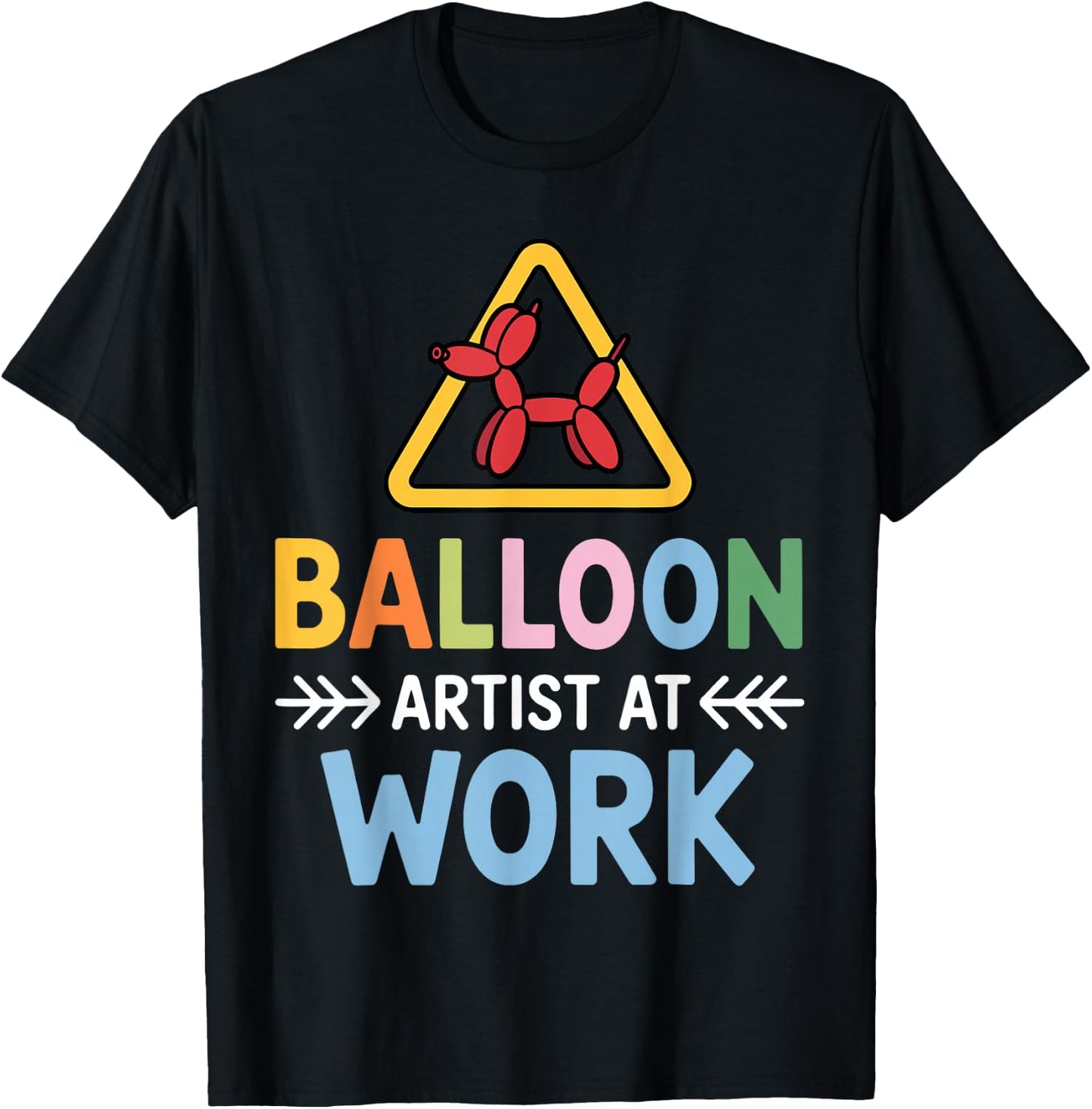 Cool Balloon Artist Art Women Kids Balloon Twisting T-Shirt - T-Shirt | Black