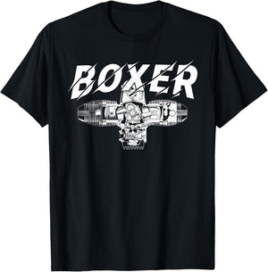 Boxer Motor R Series Two-Cylinder Motorcycle Boxer Engine T-Shirt - T-Shirt | Black