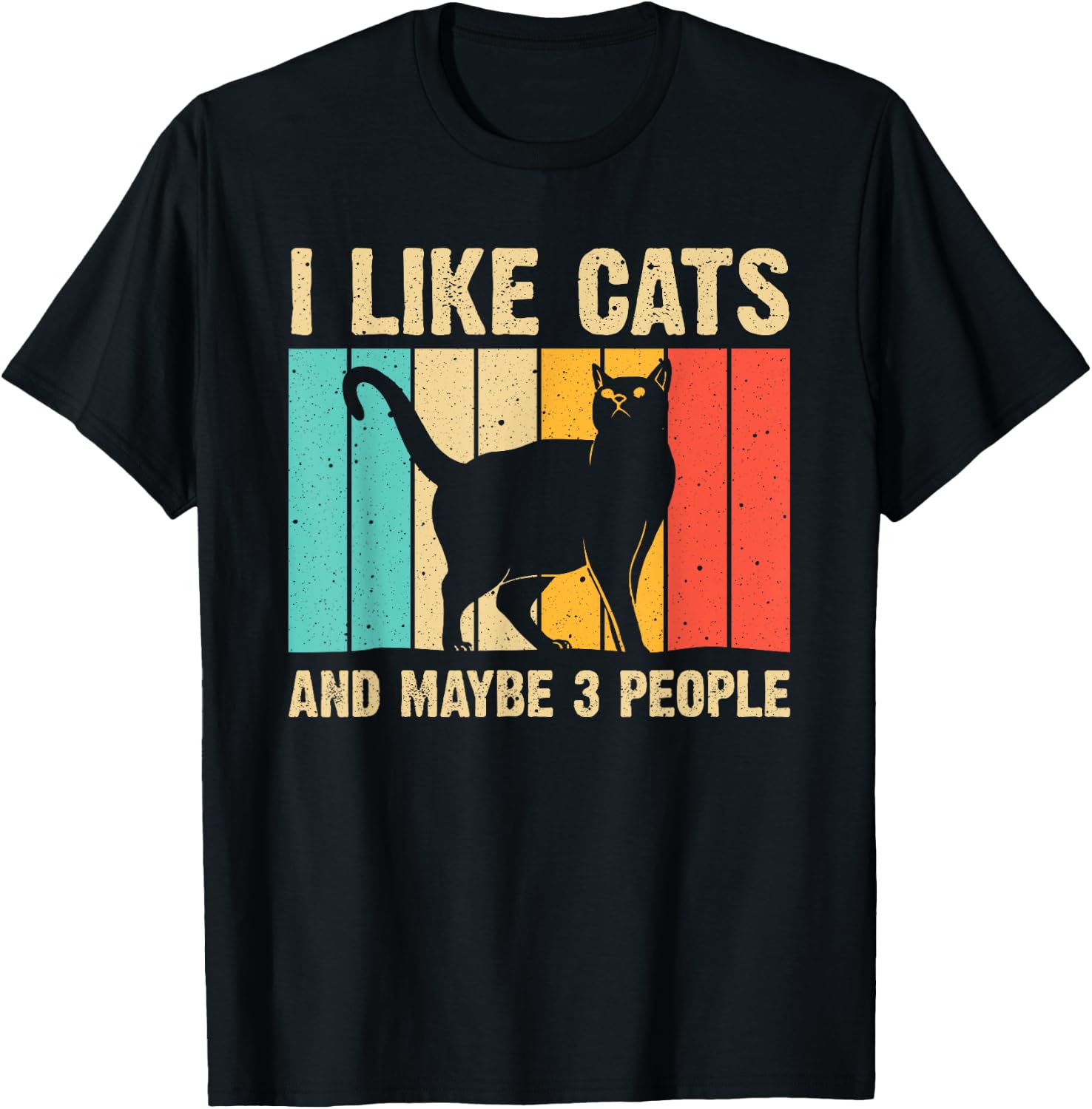 Funny Cat Design Cat Lover Women Animal Introvert T-Shirt - T-Shirt | Black