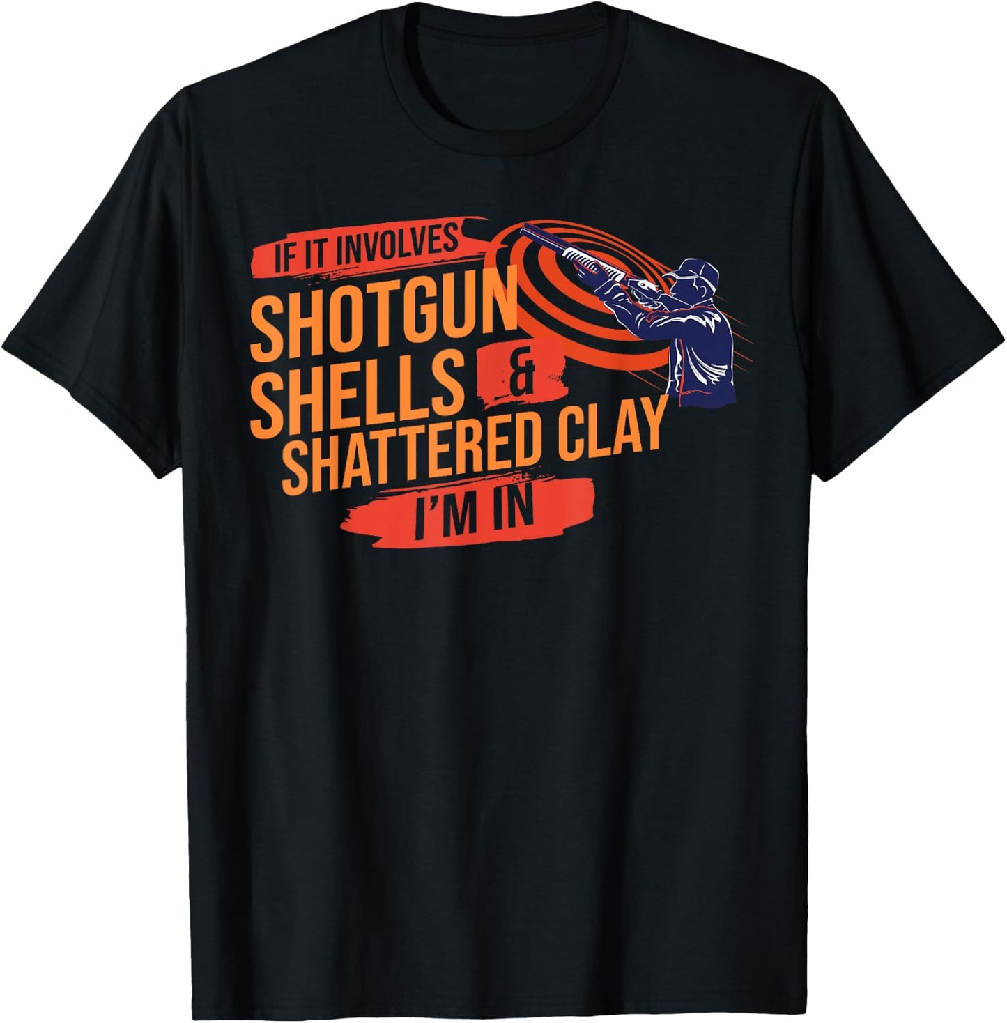 Sporting Clay Shooting Trap Skeet Shooting T-Shirt - T-Shirt | Black