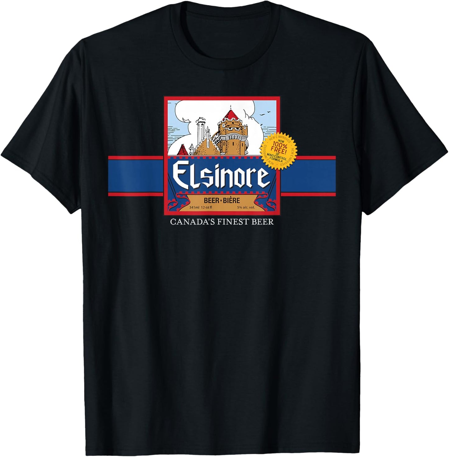 "Elsinore Beer" New & Improved - Retro 80's T-Shirt - T-Shirt | Black