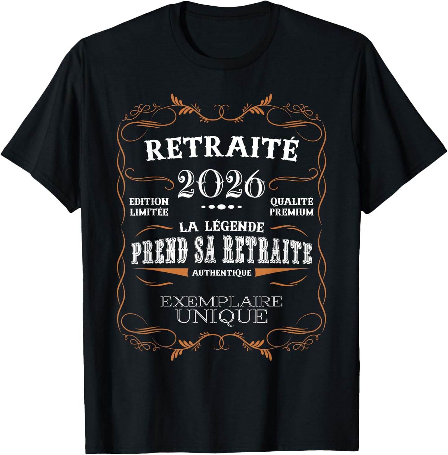 La Légende Takes Her Retirement - Funny Retirement 2026 T-Shirt - T-Shirt | Black
