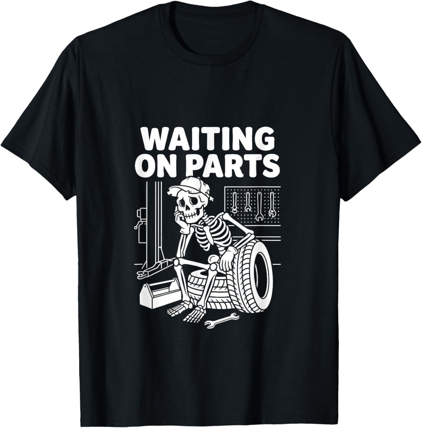Waiting on Parts T-Shirt - T-Shirt | Black
