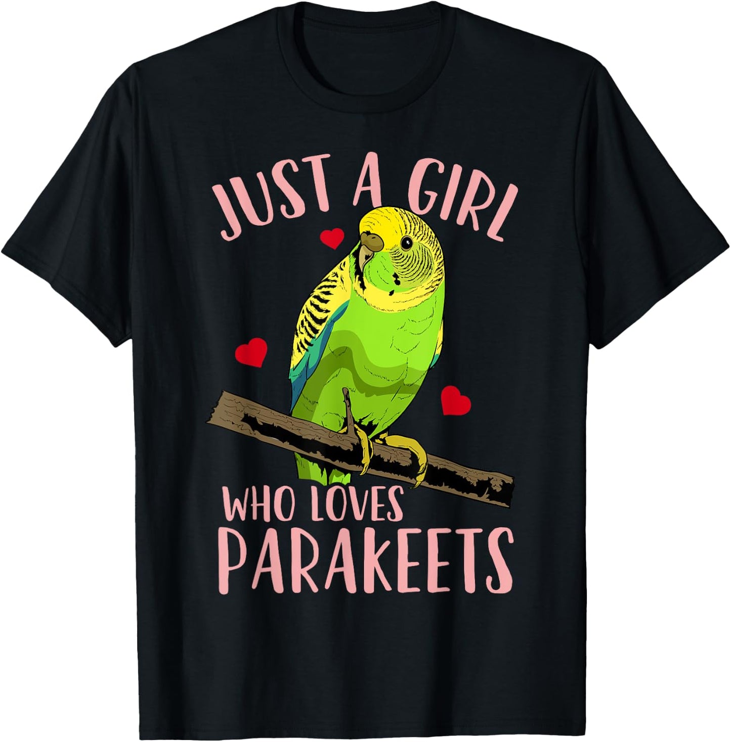 Parakeet Budgie T-Shirt - T-Shirt | Black