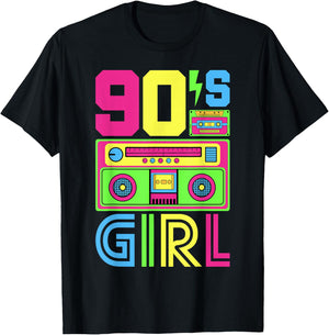 90s Girl 90s Outfit 90s Costume 90s Party 90s , black T-Shirt - T-Shirt | Black