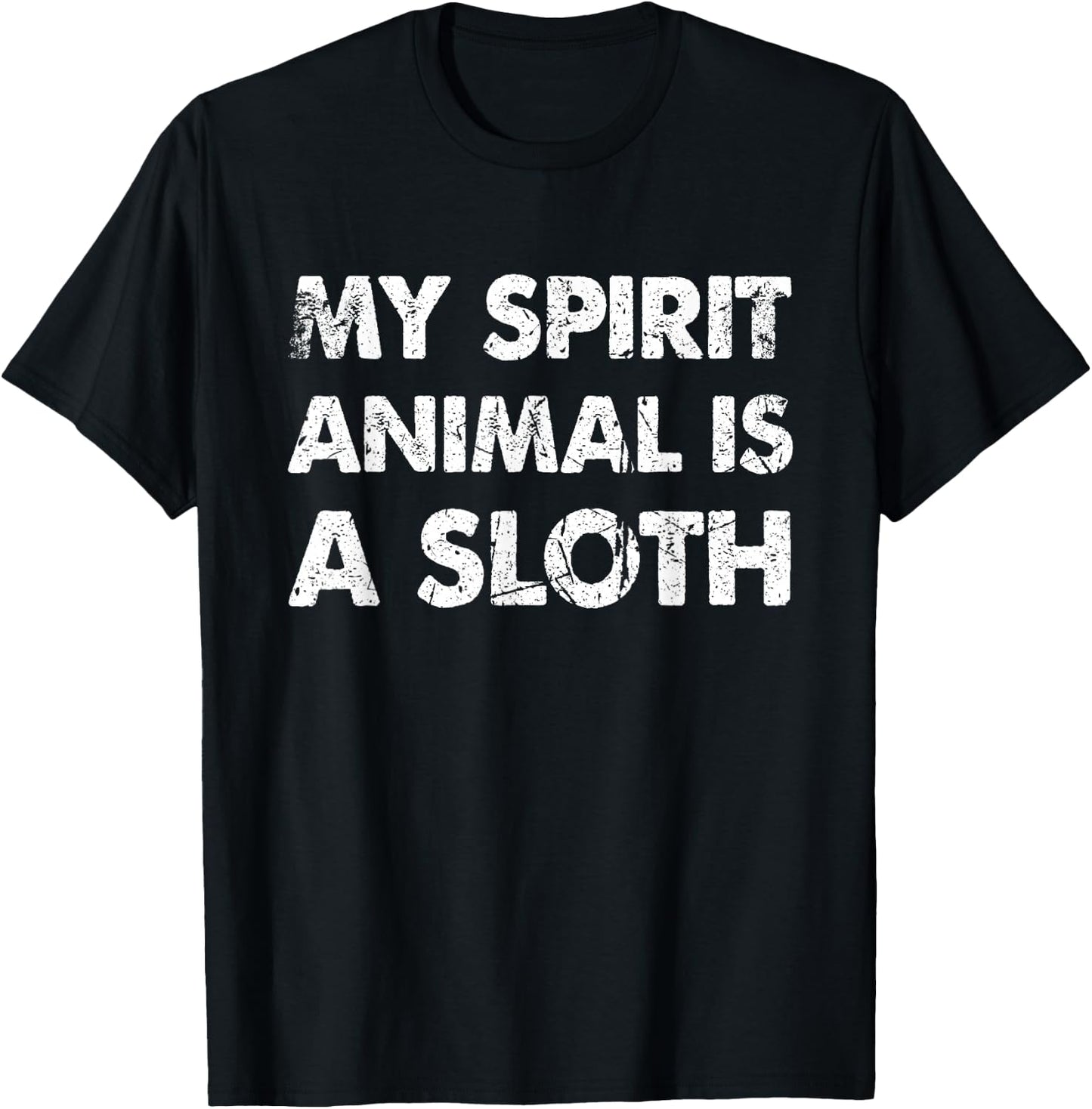 Funny My spirit animal is a sloth T-Shirt - T-Shirt | Black