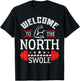 Welcome the The North Swole Funny Gym Workout Christmas T-Shirt - T-Shirt | Black