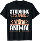 Future Veterinarian Studying To Speak Animal Future Vet T-Shirt - T-Shirt | Black